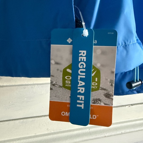 NWT, Columbia Womens Switchback IV Vibrant Blue Rain repellent Jacket, size M - Picture 10 of 15